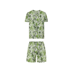 LIVERGY® Pánske krátke pyžamo (XL (56/58), listy)