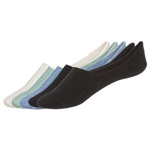 LIVERGY® Pánske členkové ponožky, 5 párov (43/46, krémová/mentolová/námornícka modrá)