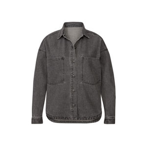 esmara® Dámska rifľová košeľová bunda (48, sivá)