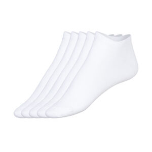esmara® Dámske členkové ponožky, 5 párov (39/42, biela)
