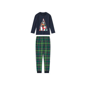 lupilu® Chlapčenské vianočné pyžamo (98/104, navy modrá/zelená)