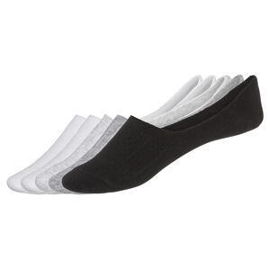 LIVERGY® Pánske členkové ponožky, 5 párov (43/46, biela/sivá)