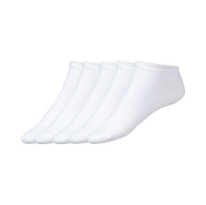 LIVERGY® Pánske členkové ponožky BIO, 5 párov (43/46, biela)