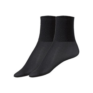 esmara® Dámske pančuchové ponožky, 2 páry (39/42, čierna)