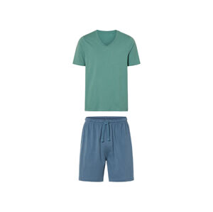 LIVERGY® Pánske pyžamo (L (52/54), zelená/modrá)