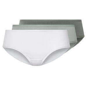 esmara® Dámske bedrové nohavičky, 3 kusy (XL (48/50), biela/zelená/mentolová)