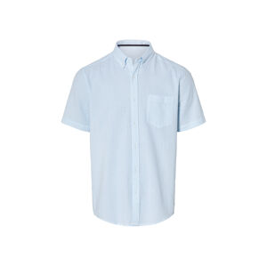LIVERGY® Pánska voľnočasová košeľa (XXL (45/46), modrá/biela/pruhy)