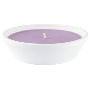 LIVARNO home Hlinená miska so sviečkou (ružovofialová)