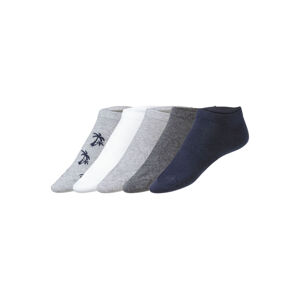 LIVERGY Pánske ponožky, 5 párov (43/46, sivá/biela)