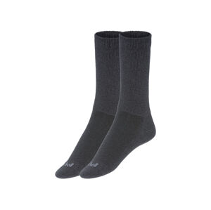 LIVERGY® Pánske ponožky, 2 páry (43/46, antracitová)