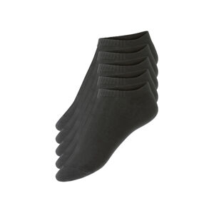 ESMARA® Dámske ponožky, 5 párov (35/38, čierna)
