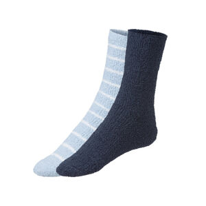 esmara® Dámske ponožky, 2 páry (35/38, modrá/navy modrá)